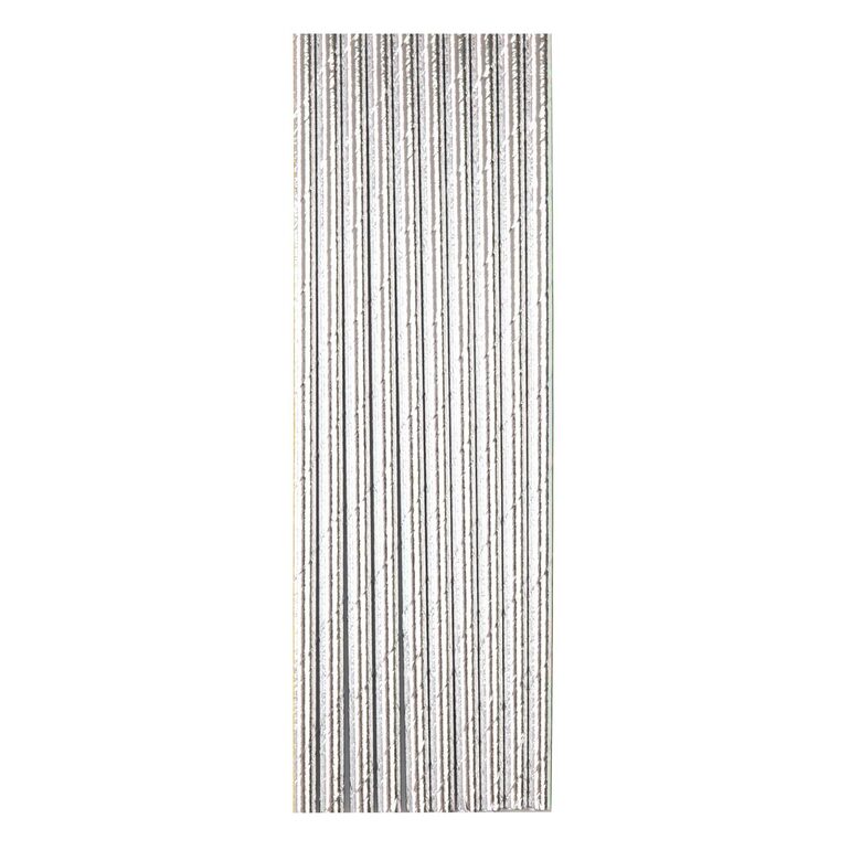 Papīra kokteiļu salmiņi sudraba krāsā 10 gab