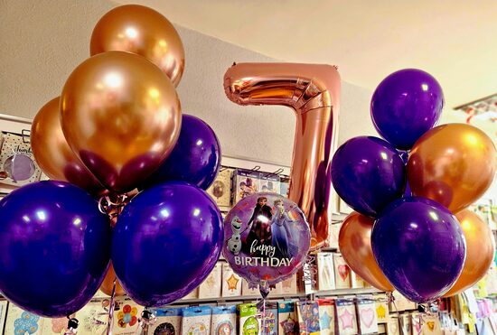 Balonu komplekts "Dzimšanas diena" ar ciparu 