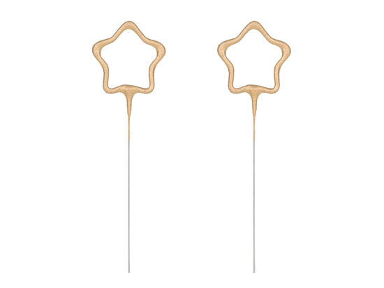 Zvaigznes formas tortes dzirksteļotāji