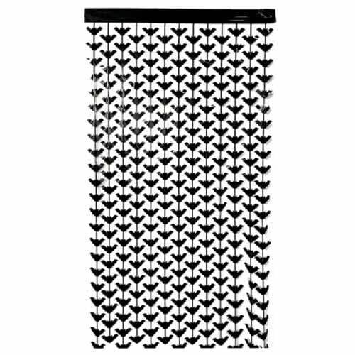 Sikspārņu aizkari melnā krāsā 2x1 m 