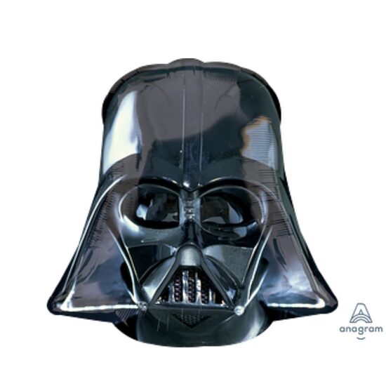 Folijas balons “Dārta Veidera ķivere” melnā krāsā