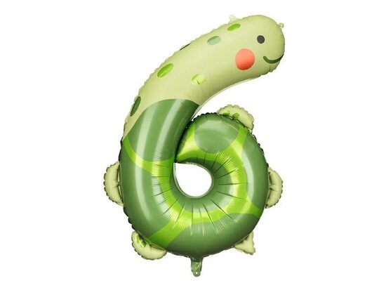 Folijas cipars "6" Bruņurupucis