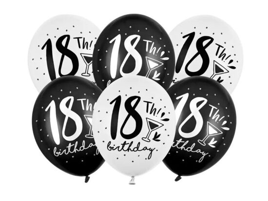 Lateksa balonu komplekts "18th! Birthday" 