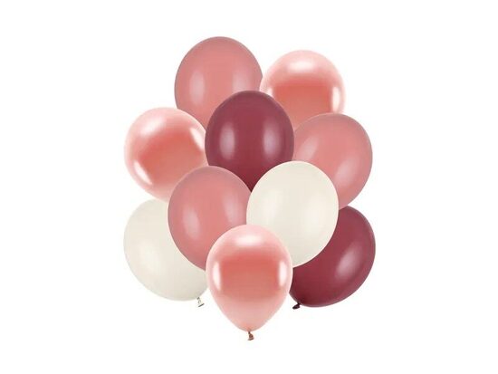 Lateksa balonu komplekts plūmju toņos, 10 gab. 