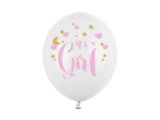 Lateksa balons ar apdruku " Its a girl" 