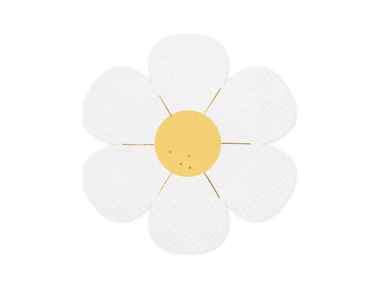 Salvetes margrietiņas formā, 12 gab.