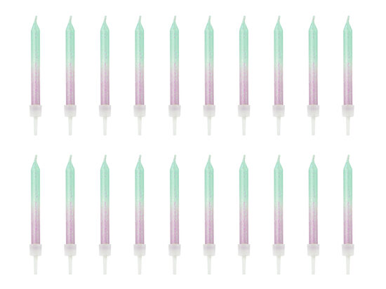 Jubilejas svecītes "Ombre" 20gab 