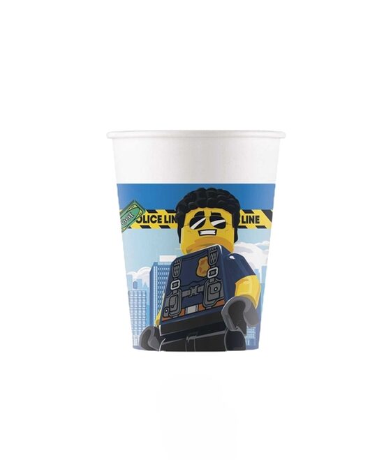 Papīra glāzes "Lego City"