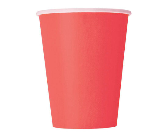 Papīra krūzītes sarkanā krāsā, 10 gab