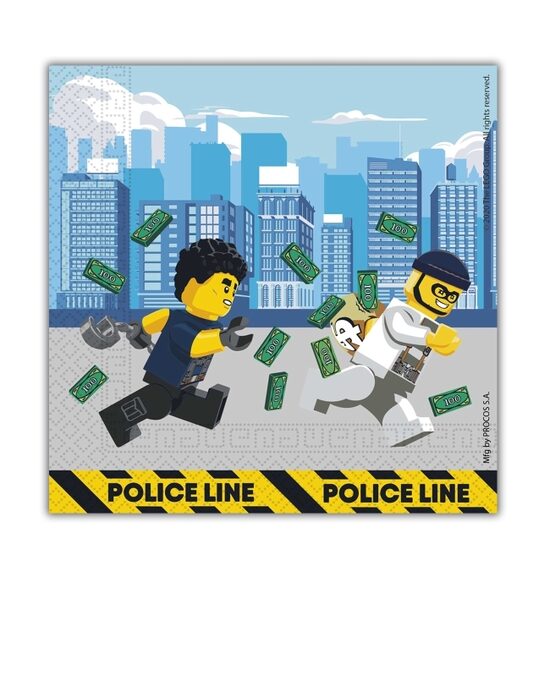Papīra salvetes Lego City 