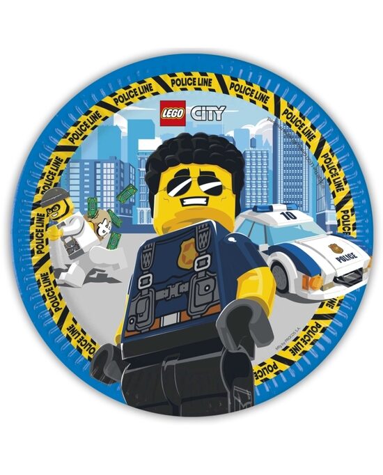 Papīra šķīvji Lego City