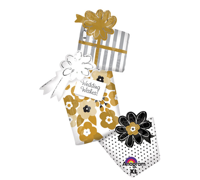 Folijas balons "Wedding Wishes", 99 cm x 63 cm