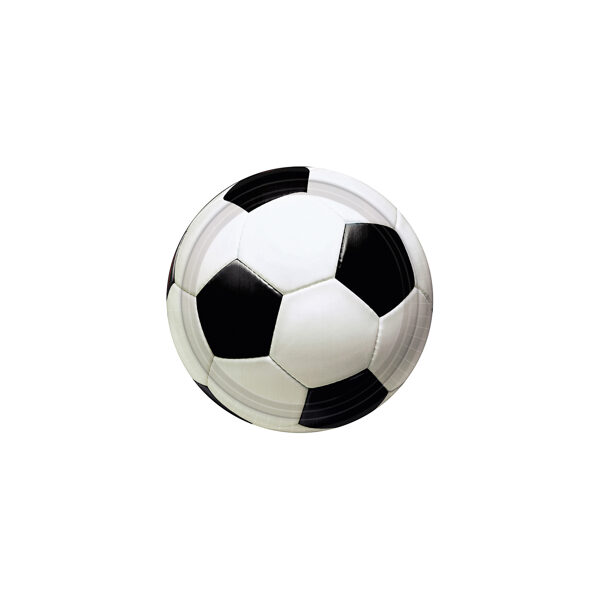 Šķīvis svinībām "Soccer", 22.8 cm. 1 iepak./8 gab.
