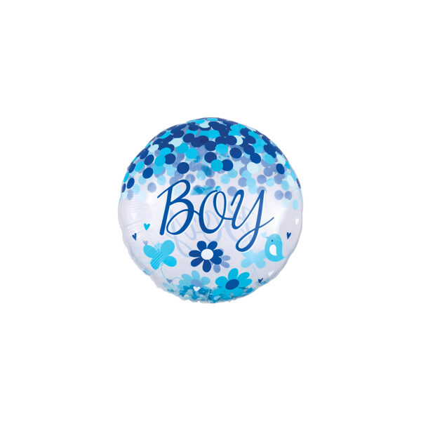 Balons bumba "Baby Boy", caurspīdīgs