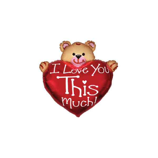 Folijas balons, figūra "Love Iou This Much"