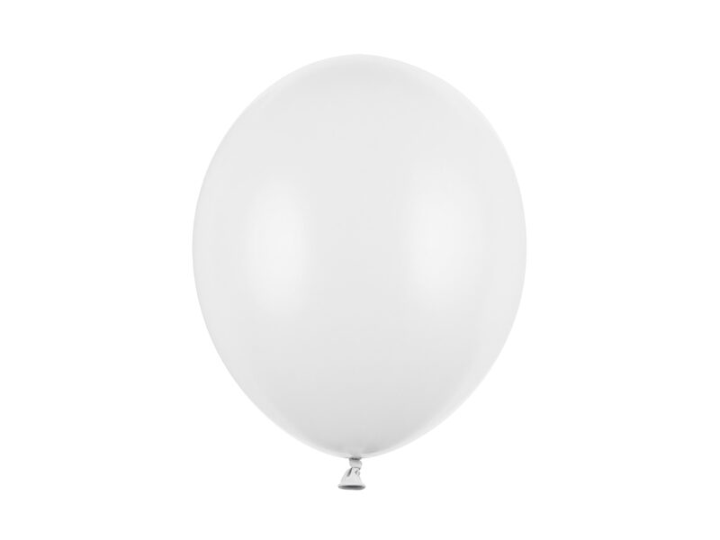 Balts PASTEĻKRĀSAS lateksa balons, 1 gab.