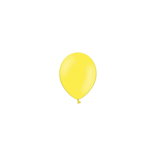 Dzeltens PASTEĻKRĀSAS lateksa balons, 1 gab.