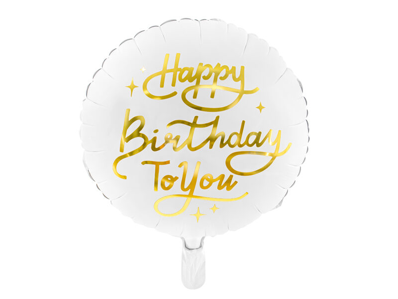 Folijas balons "Happy birthday to you"