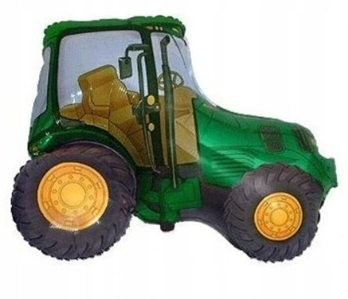 Folijas balons "Traktors" zaļā krāsā 