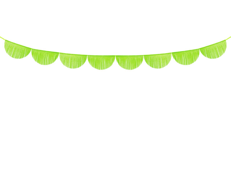 Papīra virtene, ābolu zaļā krāsā