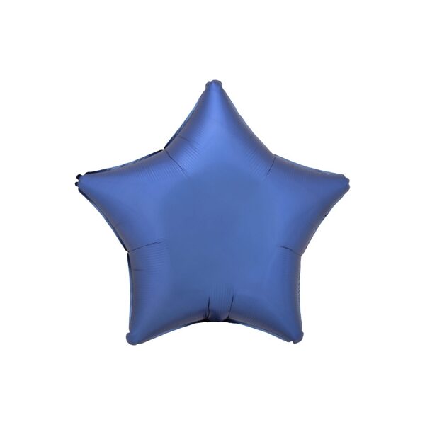 Folijas balons ZVAIGZNES formā, debeszilā krāsā 48cm