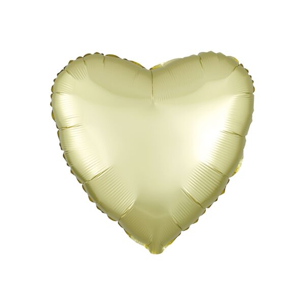 Folijas balons SIRDS formā, maigi dzeltenā krāsā 43 cm