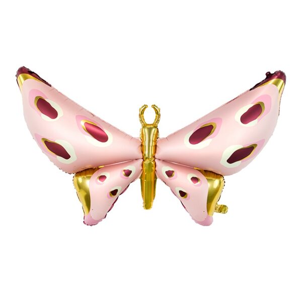 Folijas balons "Taurenis", rozā ar zeltu, 110 x 80 cm