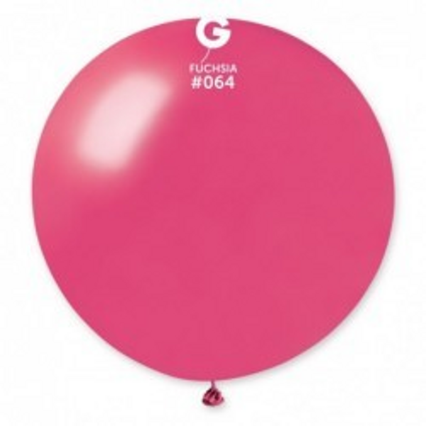 Fuksijas PERLAMUTRA lateksa balons 1 gab, 60 cm 