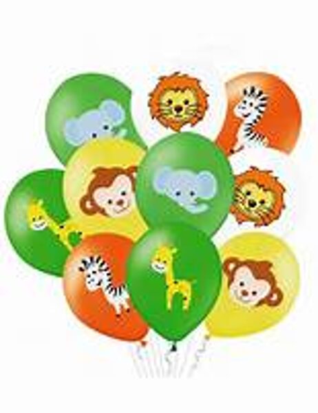 Lateksa balonu komplekts "Zvēri"