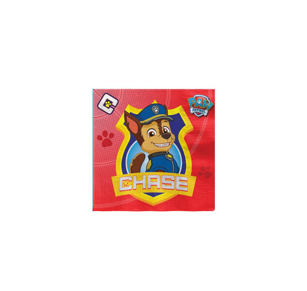 Papīra salvetes "Paw Patrol", 33x33cm 1 iepak./16 gab.