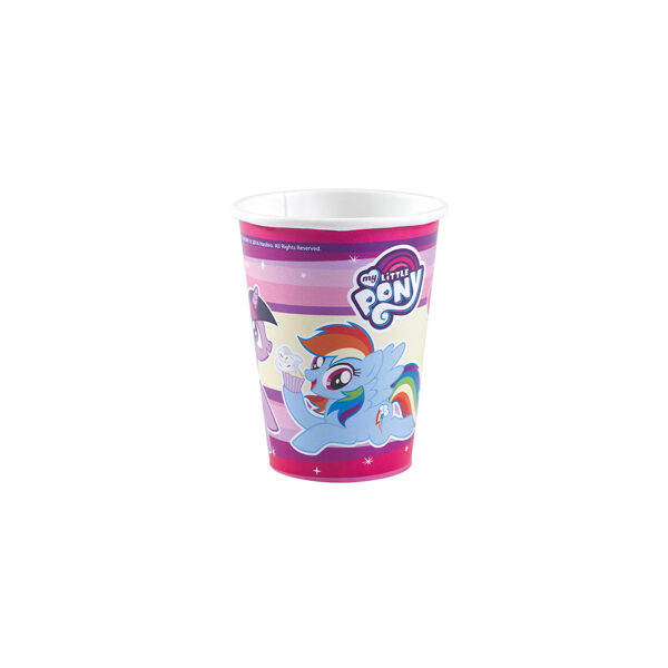 Papīra krūzīte "My Little Pony", 250 ml. 1 iepak./8 gab.