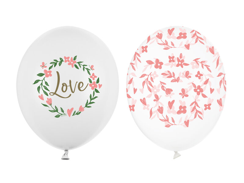 Lateksa balons ar "Love" apdruku 2. veidi
