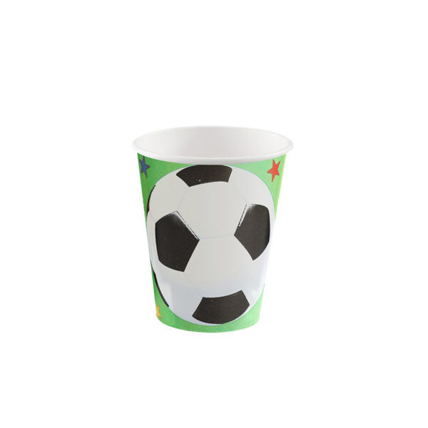 Papīra krūzīte "Soccer", 266 ml. 1 iepak./8 gab.