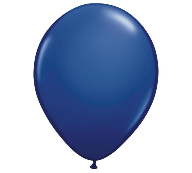 Tumši zils/Navy blue PASTEĻKRĀSAS lateksa balons, 1 gab.