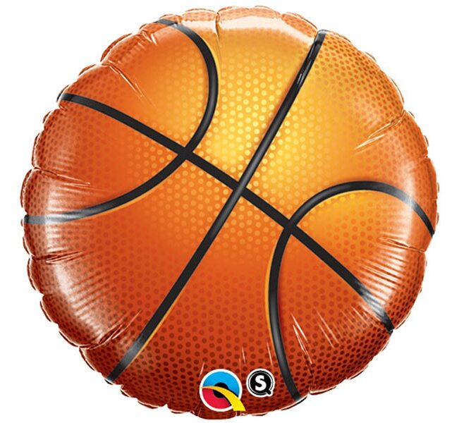 Folijas balons "Basketbola bumba" krāsa - gaiši brūna, 45 cm