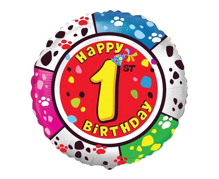 Folijas balons "Happy birthday 1"