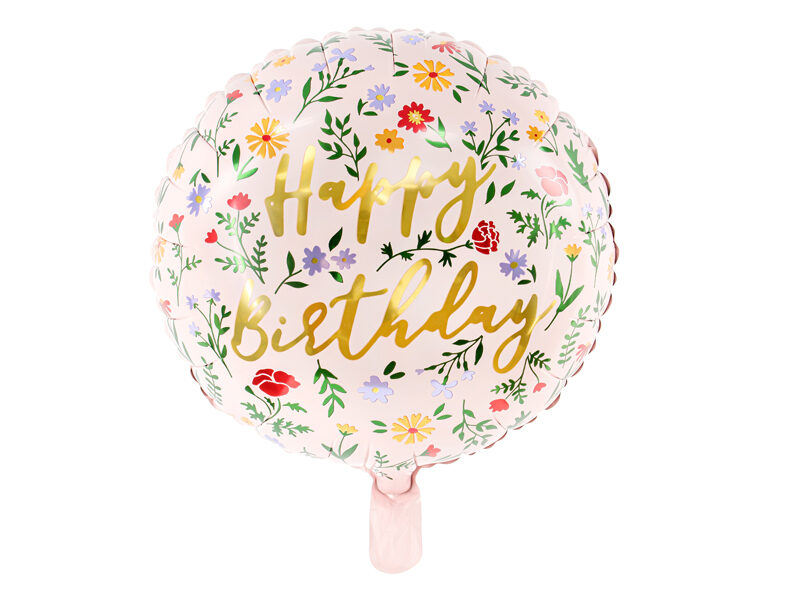 Folijas balons "Happy Birthday" 