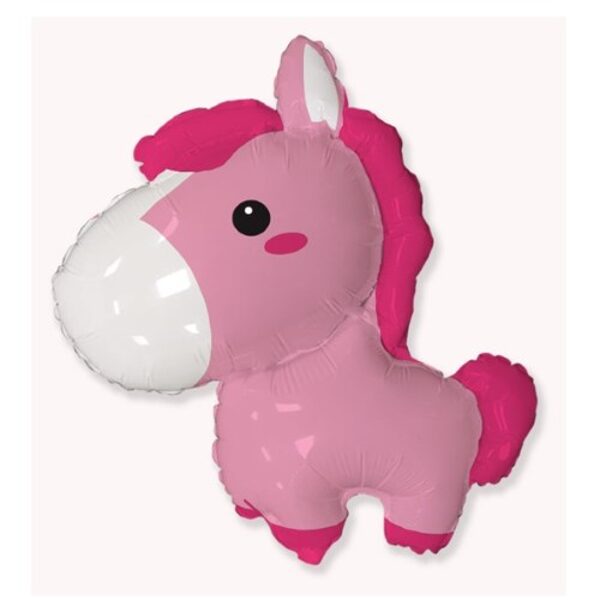 Folijas balons "Baby horse" rozā krāsā 