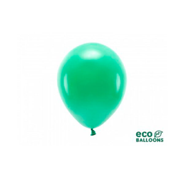 Zaļš EKO pasteļkrāsas lateksa balons (26cm), 1 gab.