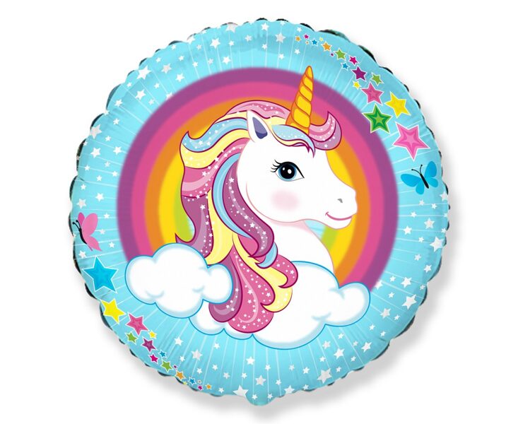 Folijas balons "Vienradzis". 