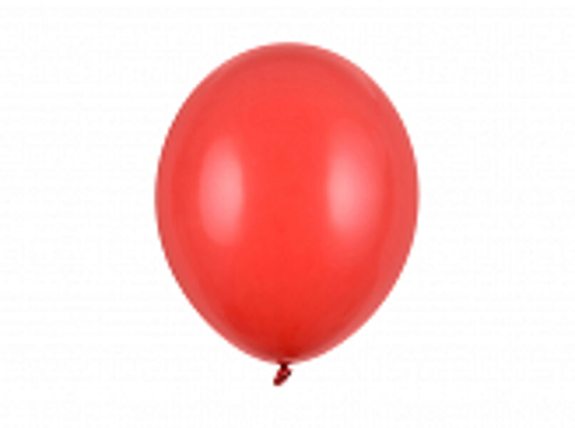 Magoņu sarkans PASTEĻKRĀSAS lateksa balons 1.gab