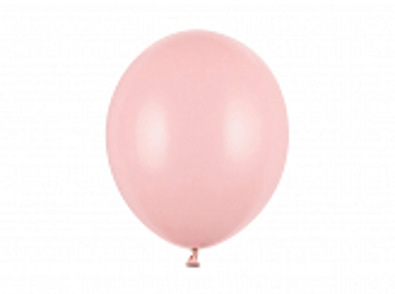 Maigi rozā/pale pink PASTEĻKRĀSAS lateksa balons 1.gab