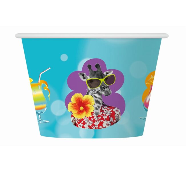 Saldējuma trauciņi "Havajiešu ballīte", 6 gab 