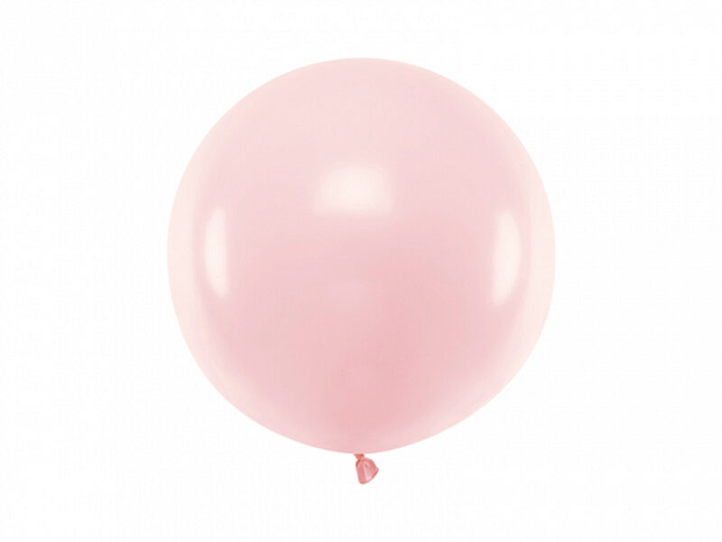 Gaiši rozā PASTEĻKRĀSAS lateksa balons 60 cm