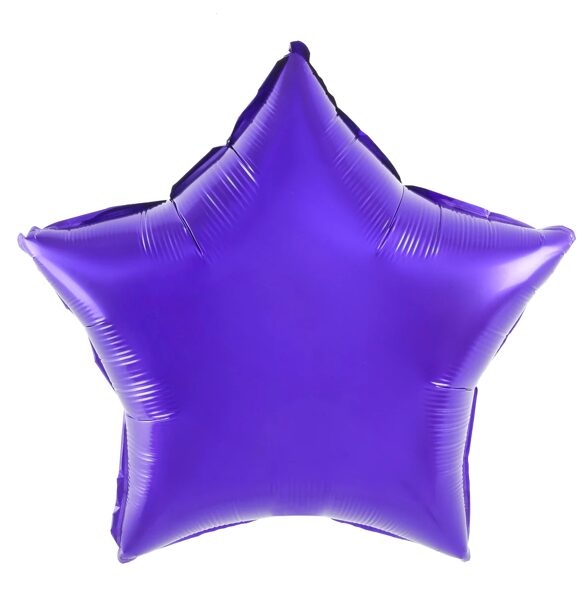 Folijas balons ZVAIGZNES formā, violetā krāsā, 48cm