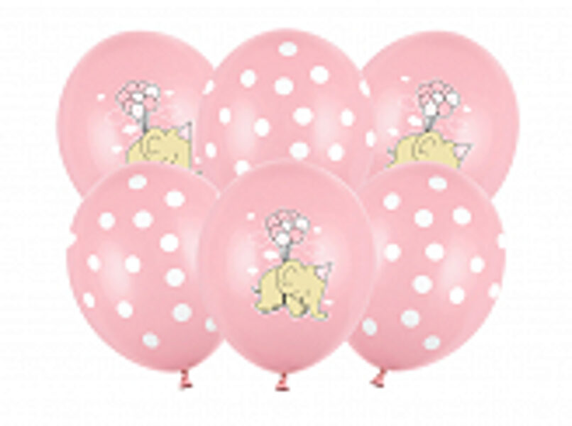 Balonu komplekts "Zilonītis", gaiši rozā krāsā 