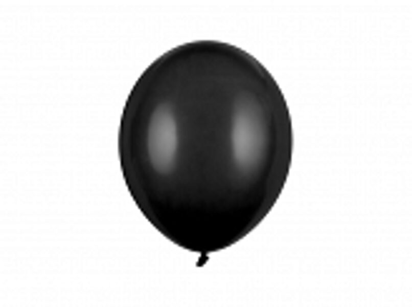 Melns PASTEĻKRĀSAS lateksa balons 1.gab