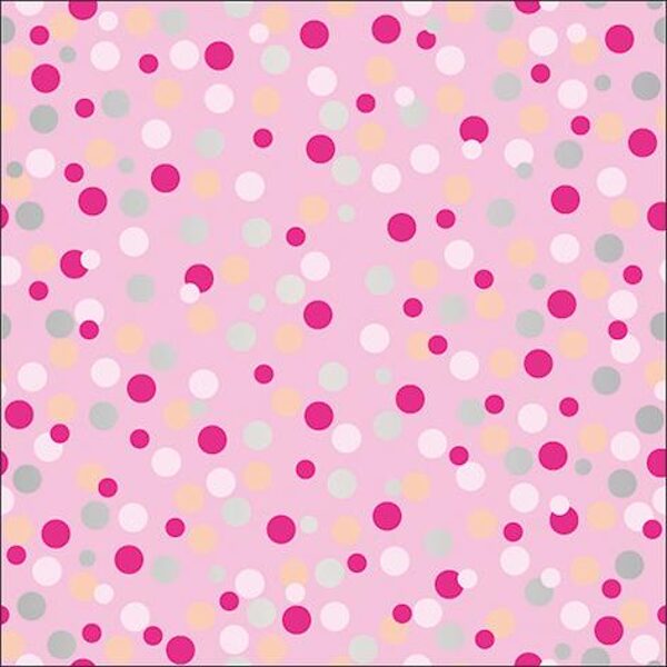 Dāvanu ietinamais papīrs "Rose Dots", rullis. 70x200 cm